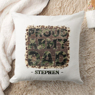 Proud Army Dad – Bold Camouflage Cushion
