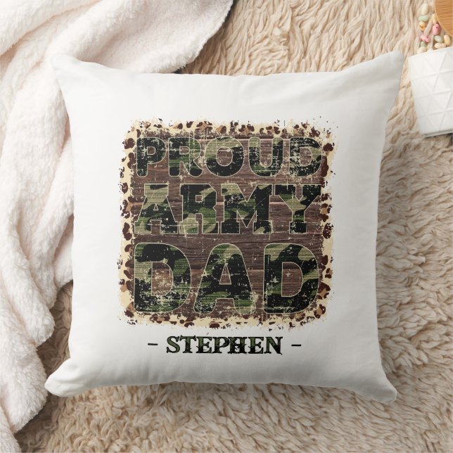 Proud Army Dad – Bold Camouflage Cushion (Blanket)