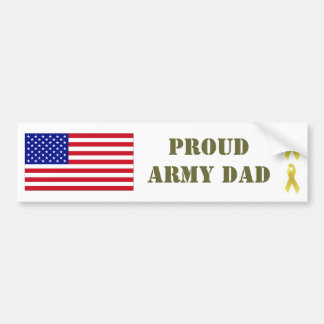 PROUD ARMY DAD Bumper Sticker