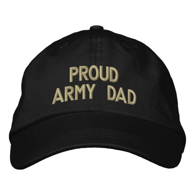 Proud Army Dad Embroidered Hat (Front)