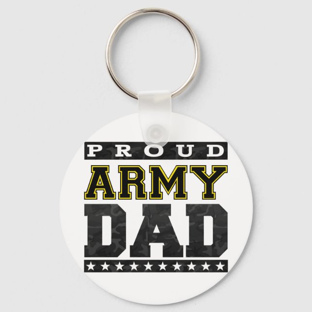 Proud Army Dad Key Ring (Front)