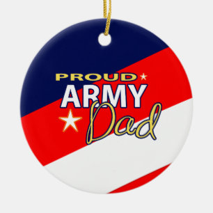 Proud Army Dad Ornament with Custom Picture