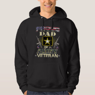 Proud Army Dad Veteran USA Flag Gifts For Fathers Hoodie