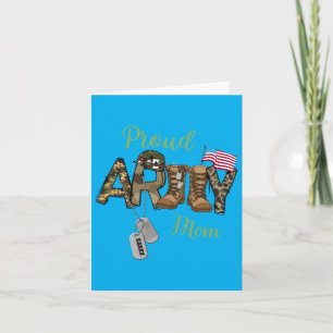 Proud Army Family Mum Mother Day Gift Card