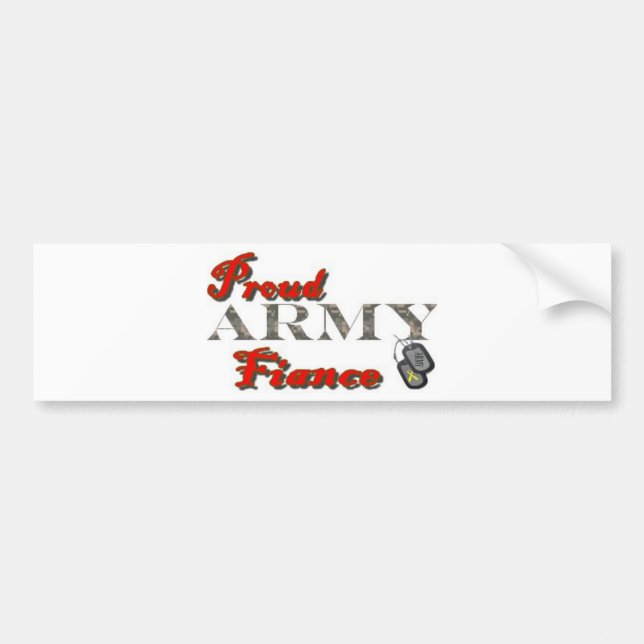 Proud Army Fiance Bumper Sticker (Front)