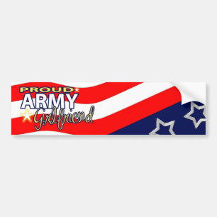 Proud Army Girlfriend Bumpersticker Bumper Sticker