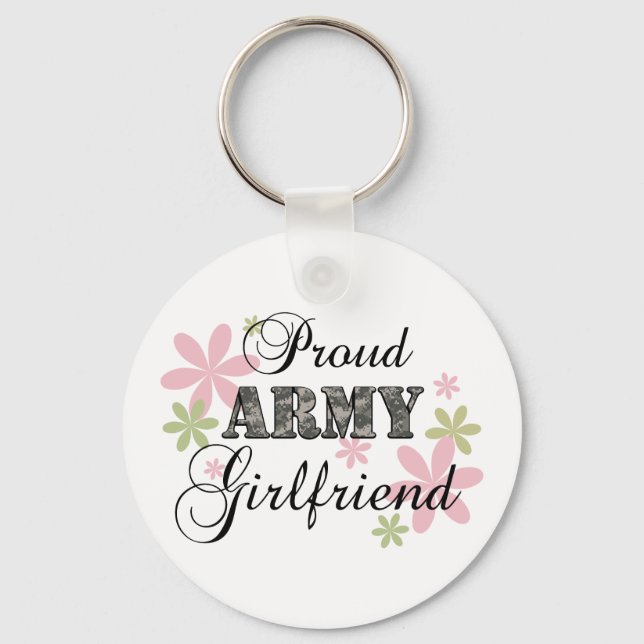 Proud Army Girlfriend [fl c] Key Ring (Front)