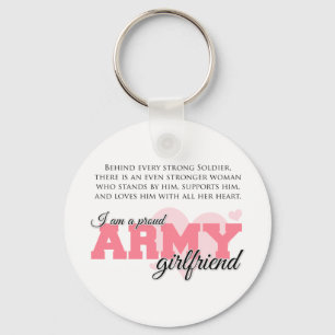 Proud Army Girlfriend Key Ring