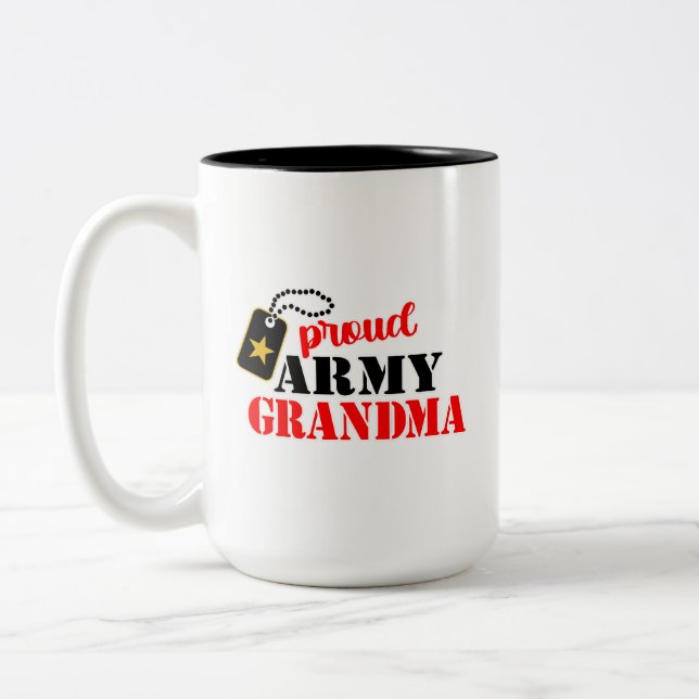 Proud Army Grandma Coffee Mug (Left)