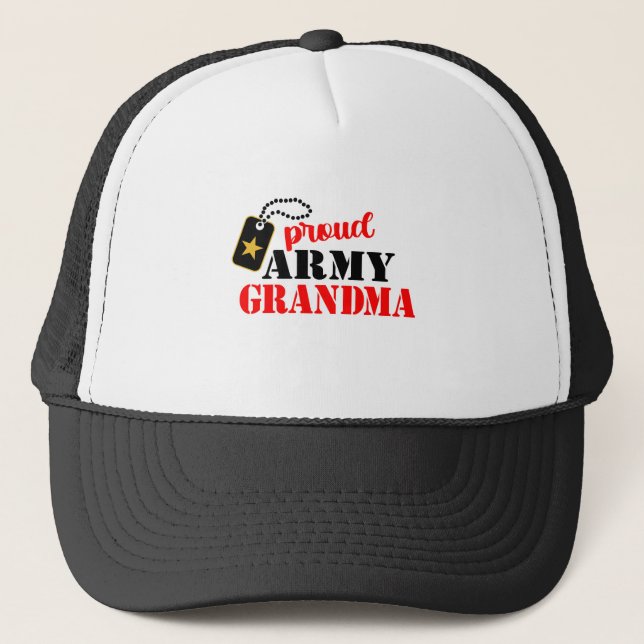 Proud Army Grandma Trucker Hat (Front)