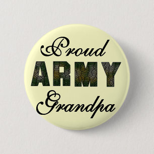 Proud Army Grandpa Tshirts and Gifts 6 Cm Round Badge
