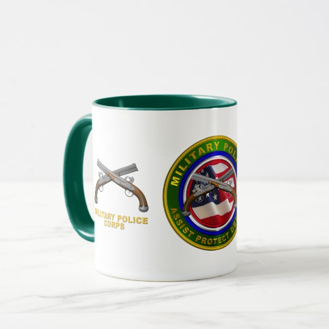 Proud Army Military Police Corps Veteran  Mug (Front Left)