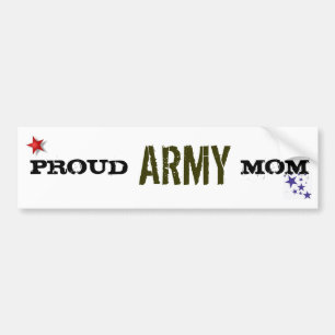 PROUD ARMY MOM BUMPER STICKER