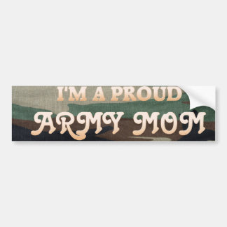 PROUD ARMY MOM BUMPER STICKER