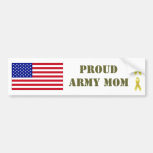 PROUD ARMY MOM Bumper Sticker