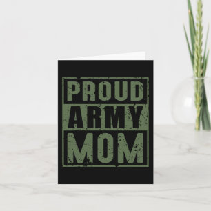 Proud Army Mum American Military Veteran Mothers D Card