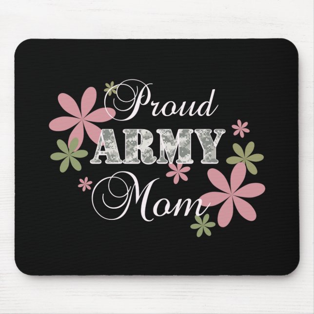 Proud Army Mum [fl c] Mouse Mat (Front)