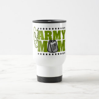 Proud Army Mum Green Camo Travel Mug