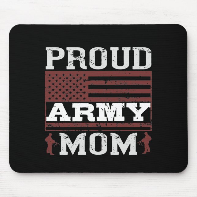 Proud Army Mum Mouse Mat (Front)