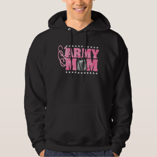 Proud Army Mum Pink Camo Hoodie