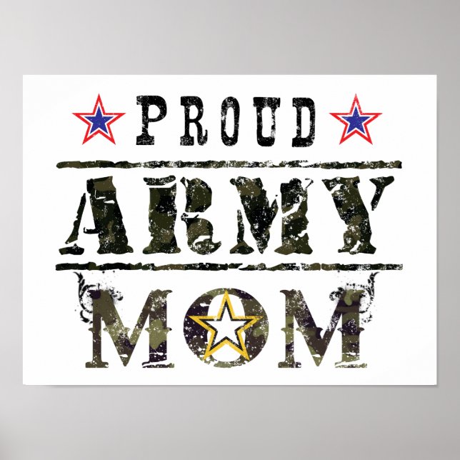 Proud Army Mum Poster (Front)
