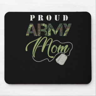 Proud Army Mum Shirt   Cute Military Mama T-shirt Mouse Mat