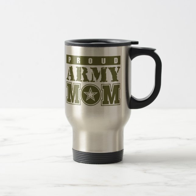 Proud Army Mum Travel Mug (Right)
