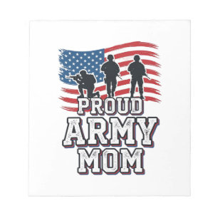 Proud Army Mum Vintage Patriotic Military Shirt_1 Notepad