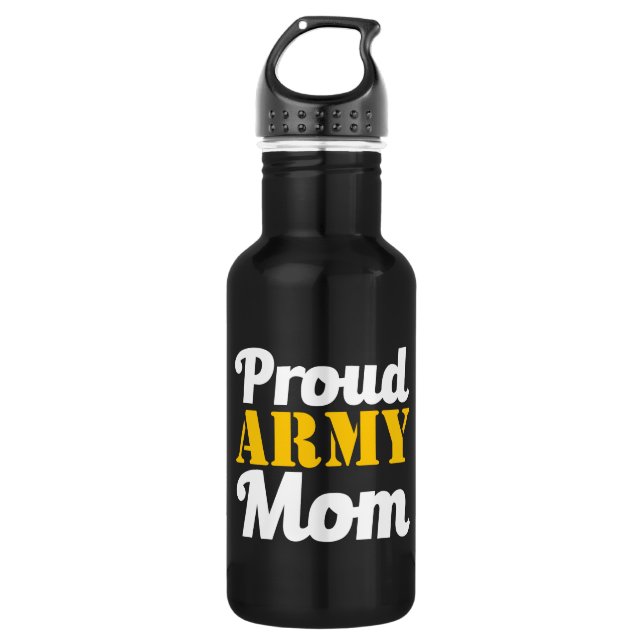 Proud Army Mum water bottle (Front)