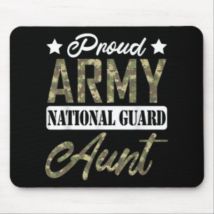 Proud Army National Guard Aunt Military Family Vet Mouse Mat