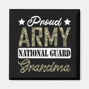 Proud Army National Guard Grandma Military Family Magnet