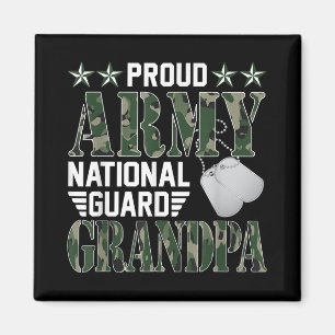 Proud Army National Guard Grandpa Military Family Magnet