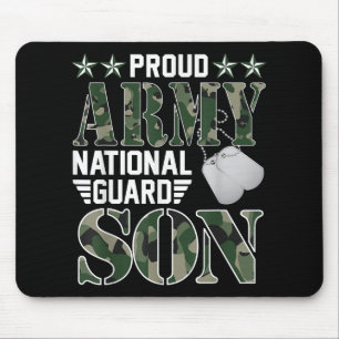 Proud Army National Guard Son Military Family Vete Mouse Mat