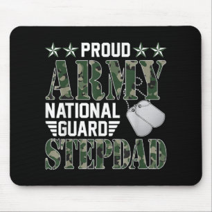 Proud Army National Guard Stepdad Military Family Mouse Mat