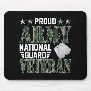 Proud Army National Guard Veteran Military Family  Mouse Mat