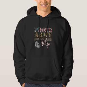 Proud Army National Guard Wife National Guard Fami Hoodie