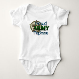 Proud ARMY Nephew Baby Bodysuit