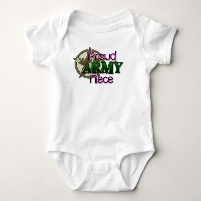 Proud ARMY Niece Baby Bodysuit (Front)