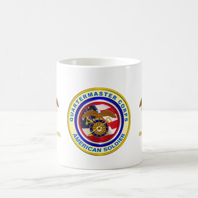 Proud Army Quartermaster Corps Veteran Coffee Mug (Center)