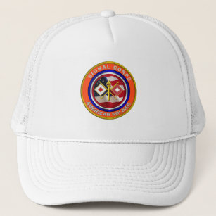 Proud Army Signal Corps Veteran Trucker Hat