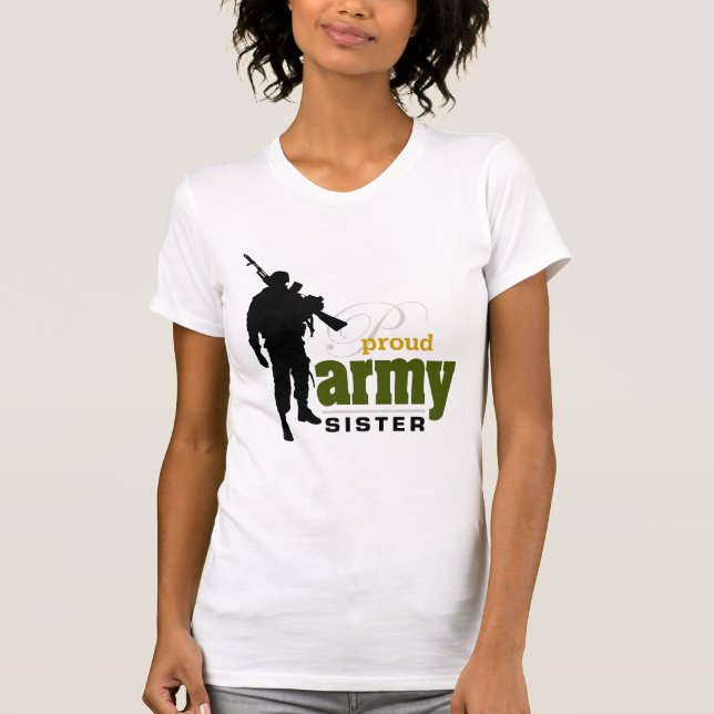 Proud Army Sister T-Shirt (Front)