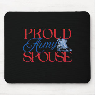 Proud Army Spouse – U.s. Army Wife Husband Militar Mouse Mat