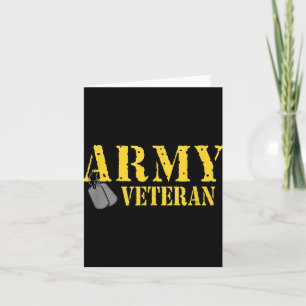 Proud Army Veteran Shirt Military Pride T Shirt  Card