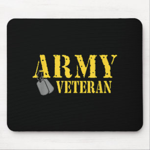 Proud Army Veteran Shirt Military Pride T Shirt Mouse Mat