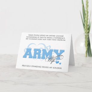 Proud ARMY Wife Card