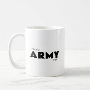 Proud army wife coffee mug