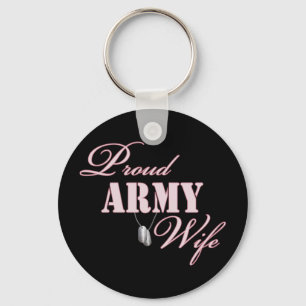 Proud Army Wife Key Ring