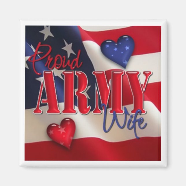 "Proud ARMY Wife" Magnet (Front)