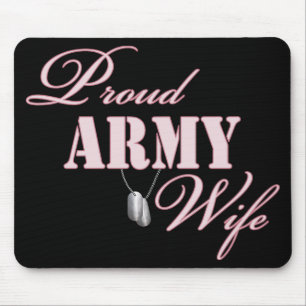 Proud Army Wife Mouse Mat