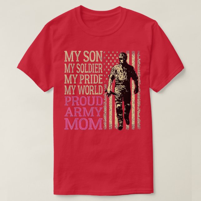 Proud Armys Grandma  Military Pride (26)  T-Shirt (Design Front)